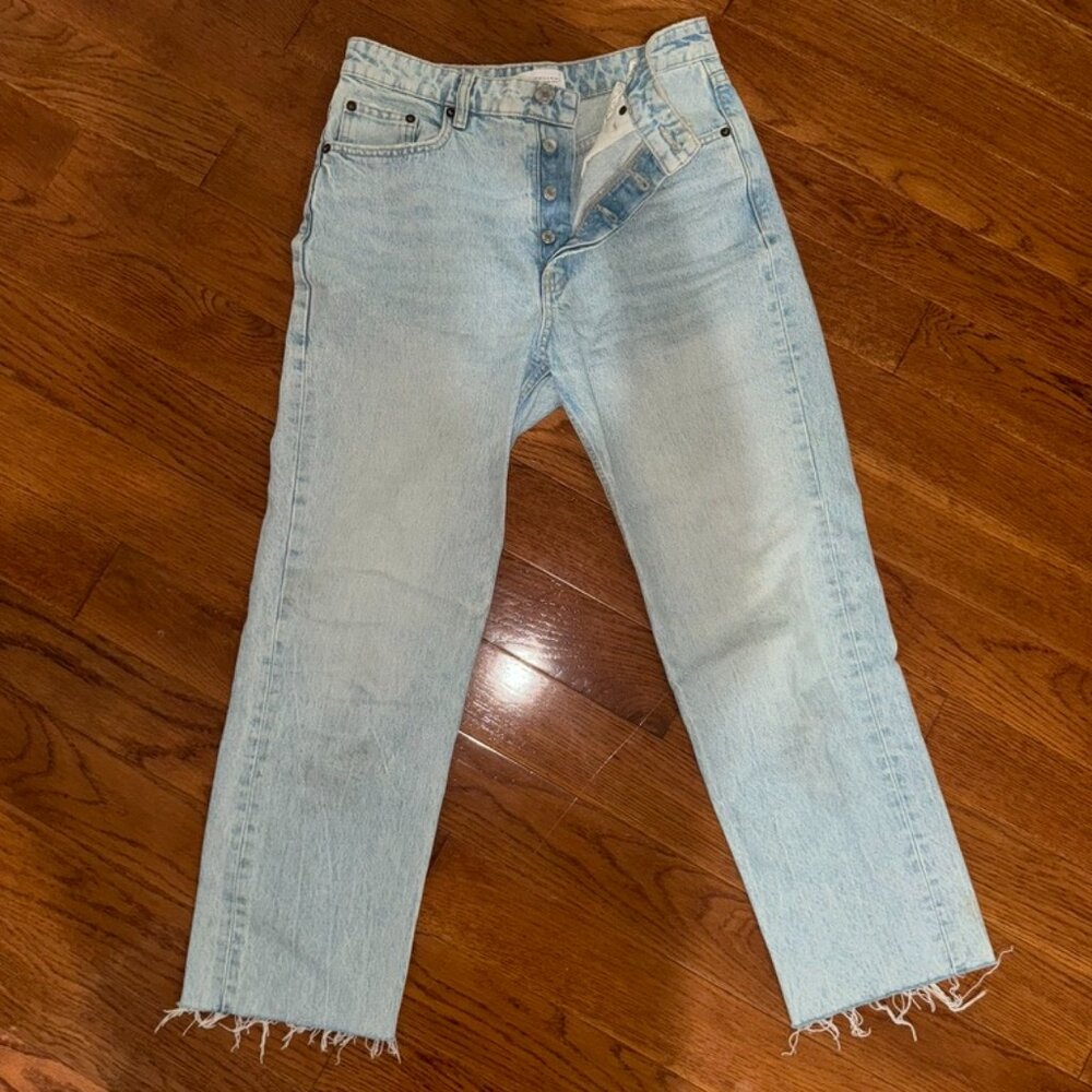 Zara Lightwash Straight Jeans
